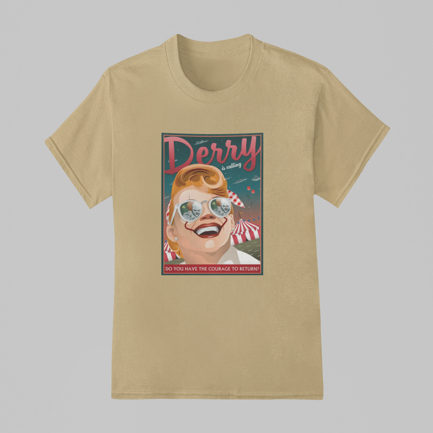 Camiseta Básica Unissex IT: Bem Vindos A Derry - Derry Is Calling