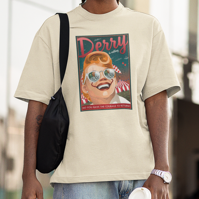 Camiseta Básica Unissex IT: Bem Vindos A Derry - Derry Is Calling