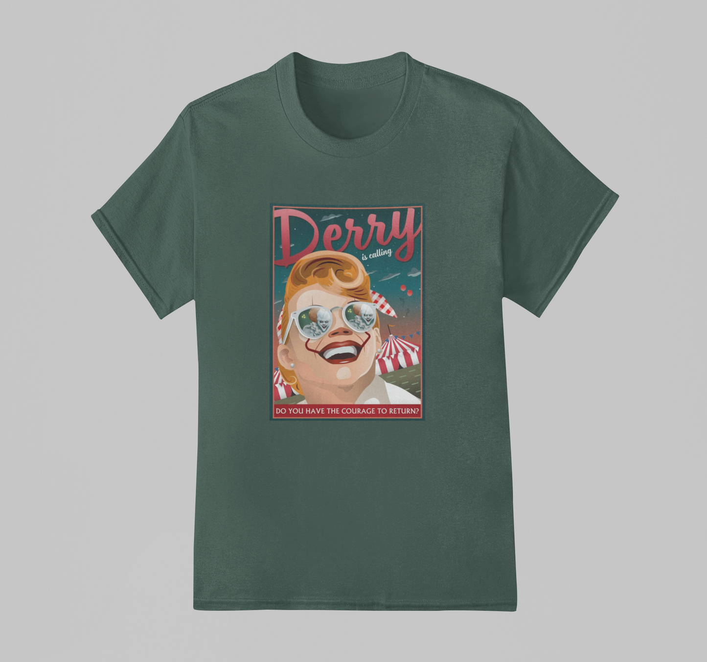 Camiseta Básica Unissex IT: Bem Vindos A Derry - Derry Is Calling