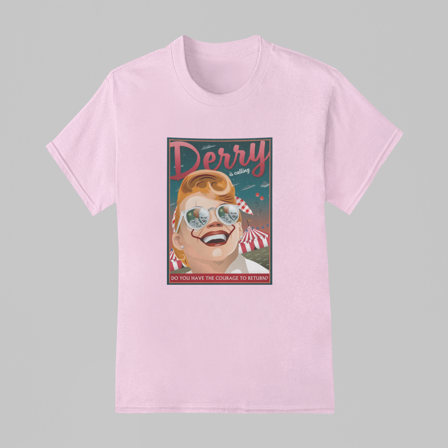 Camiseta Básica Unissex IT: Bem Vindos A Derry - Derry Is Calling