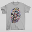 Camiseta Básica Unissex Arcane Aquarela Cinza