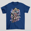 Camiseta Básica Unissex Arcane Aquarela Azul-Marinho