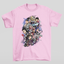 Camiseta Básica Unissex Arcane Aquarela Rosa Bebê
