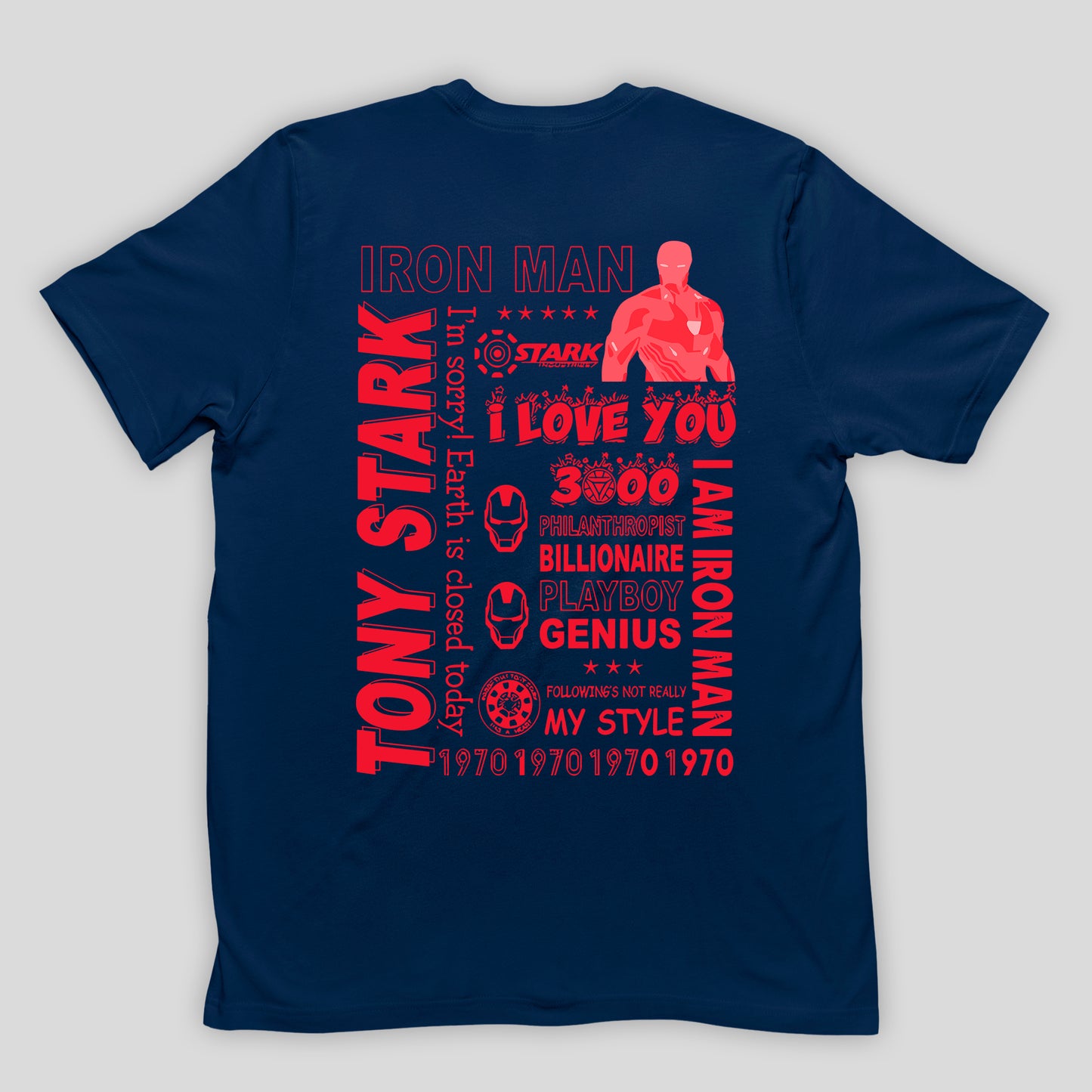 Camiseta Básica Unissex Homem de Ferro Stark Manhattan