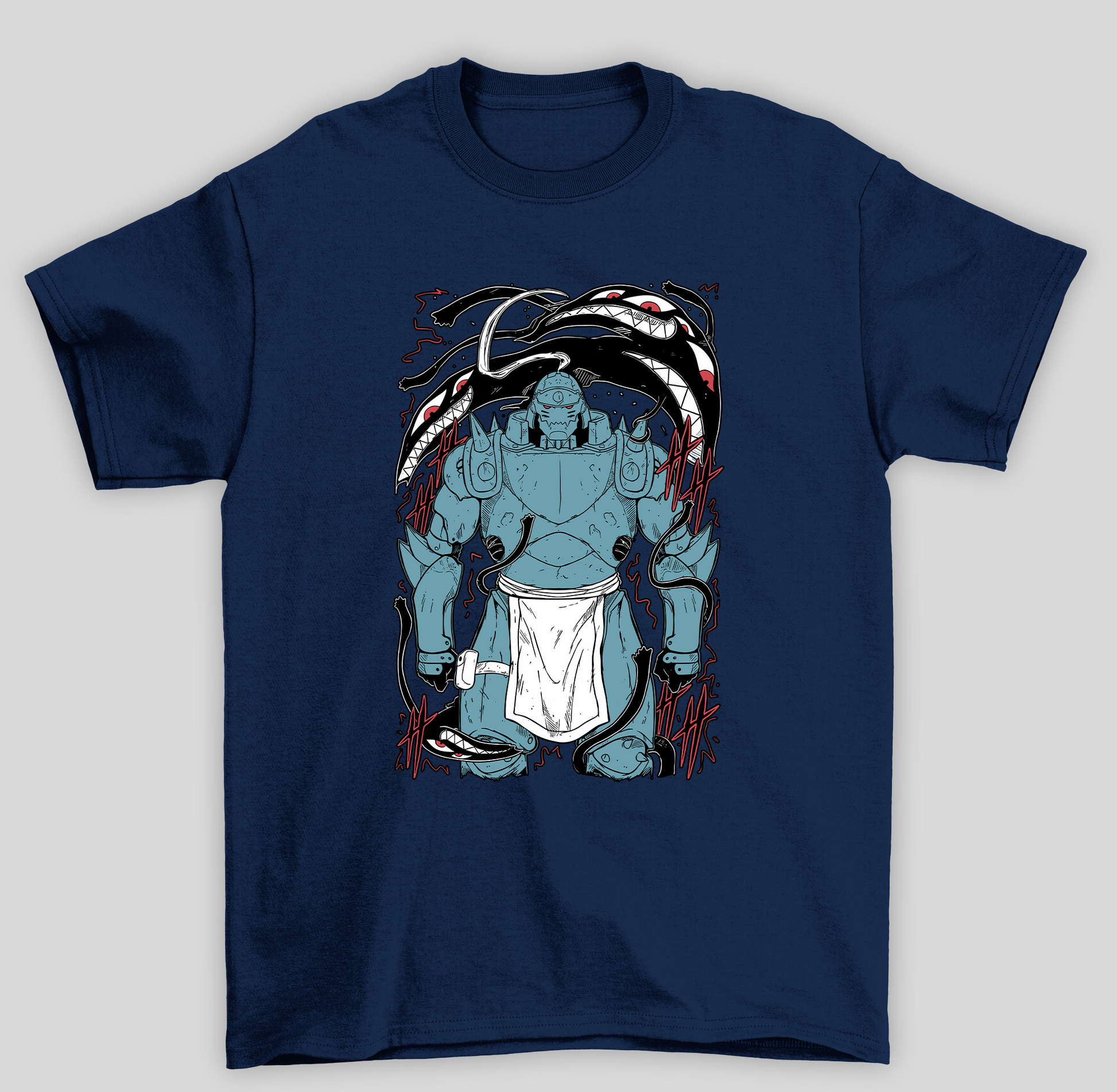 Camiseta Básica Unissex Fullmetal Alchemist Don't Forget- azul-marinho