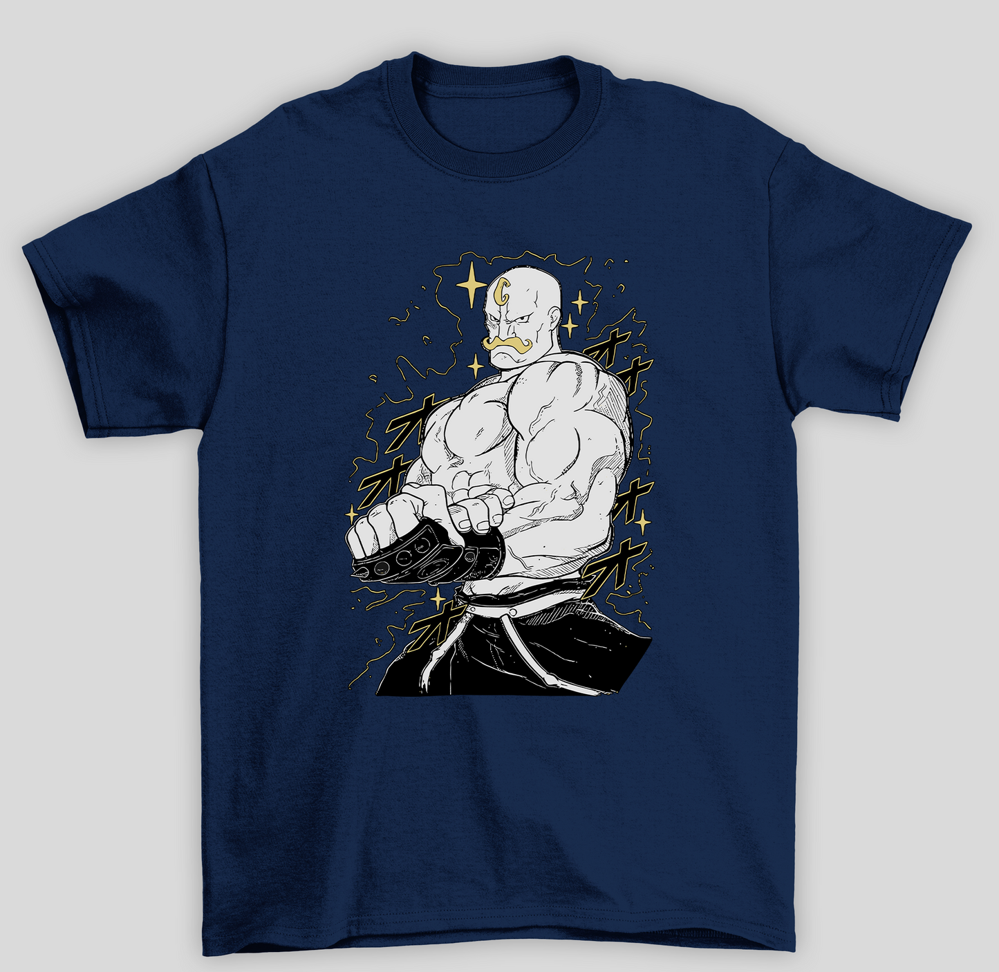 Camiseta Básica Unissex Fullmetal Alchemist Alex Louis Armstrong