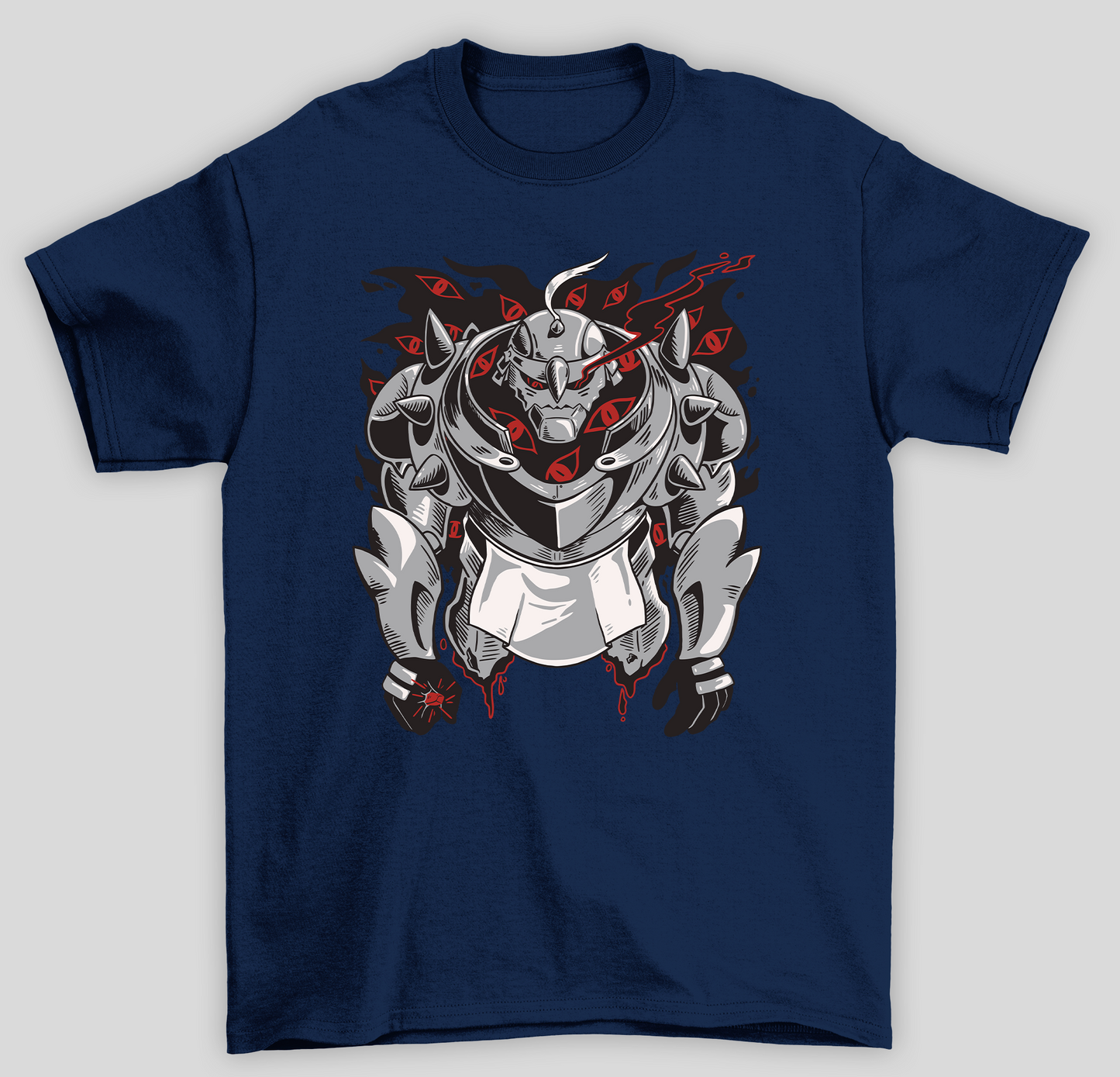 Camiseta Básica Unissex Fullmetal Alchemist Evil Alphonse