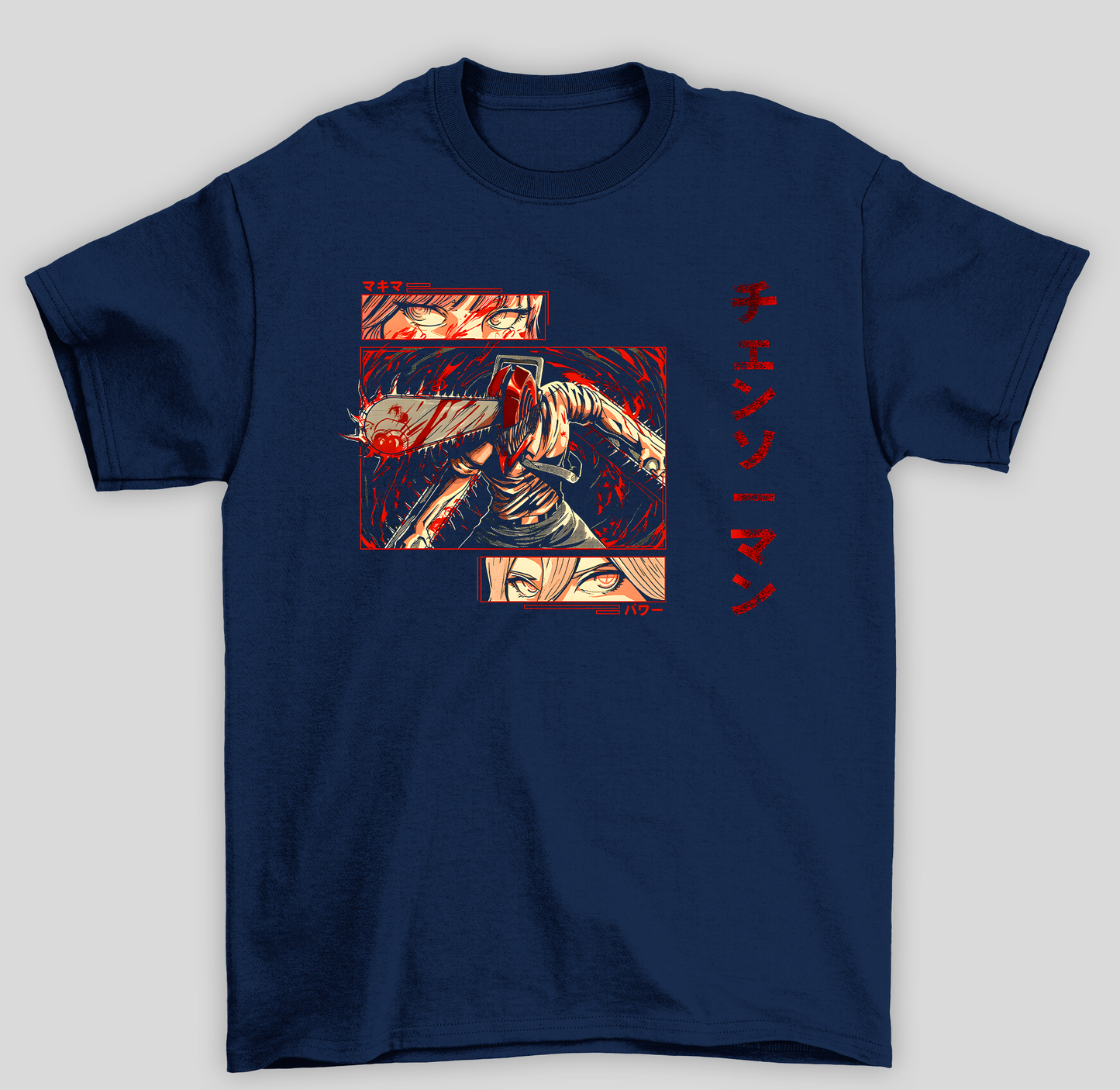 Camiseta Básica Unissex Chainsaw Man Motoserra