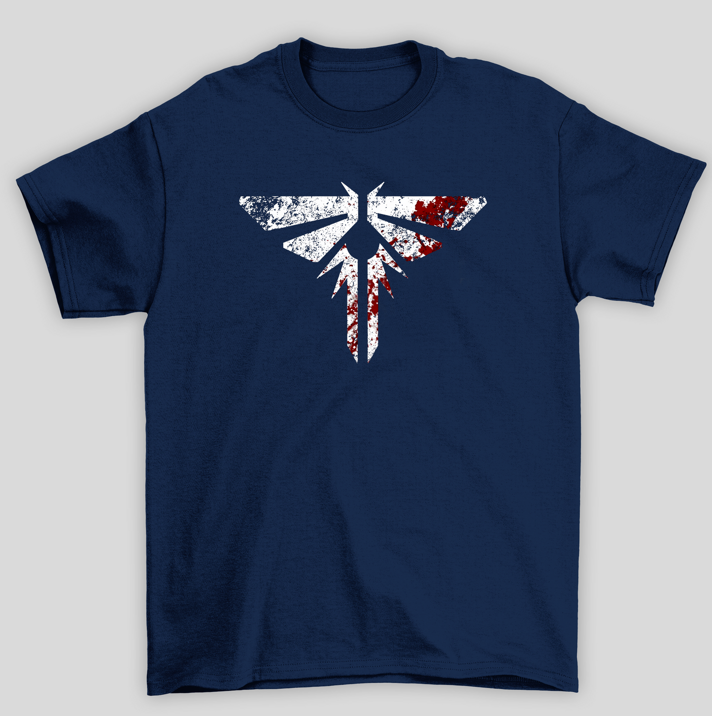 Camiseta Básica Unissex The Last Of Us Simbolo Vagalumes Sangue