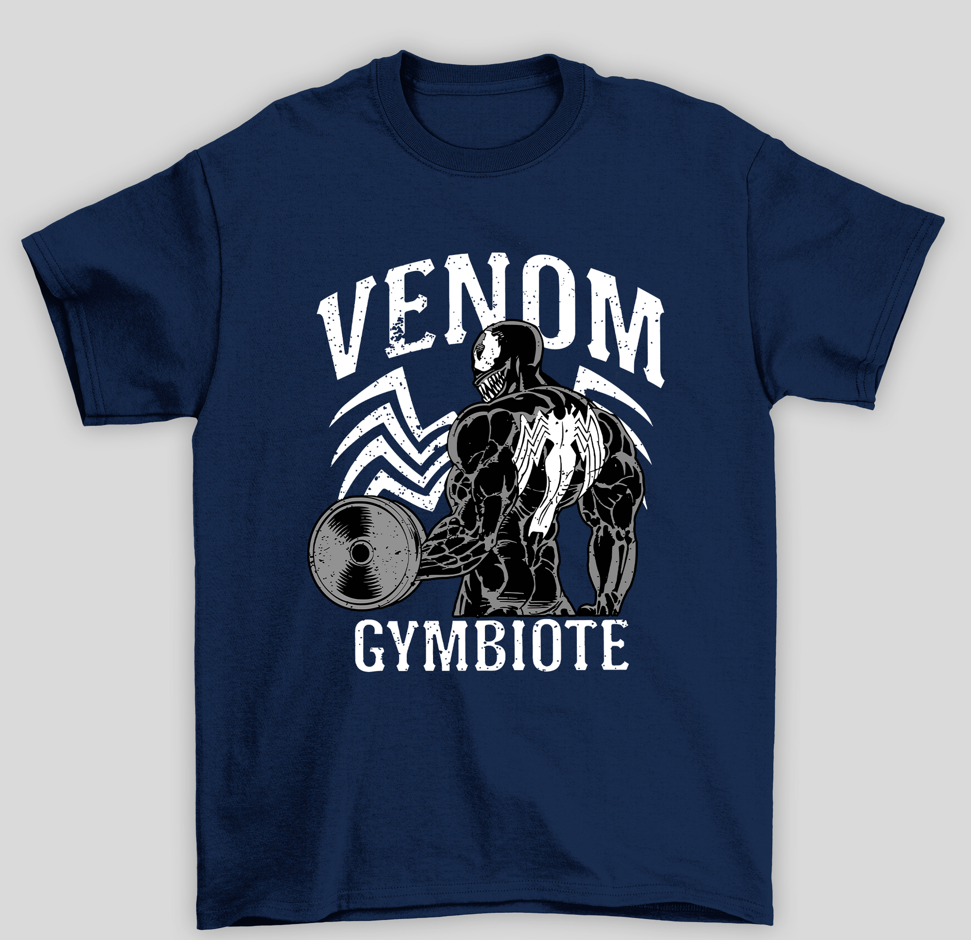 Camiseta Básica Unissex Venom Gymbiote- AZUL-MARINHO