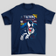Camiseta Básica Unissex Venom Lethal Protector- azul-marinho