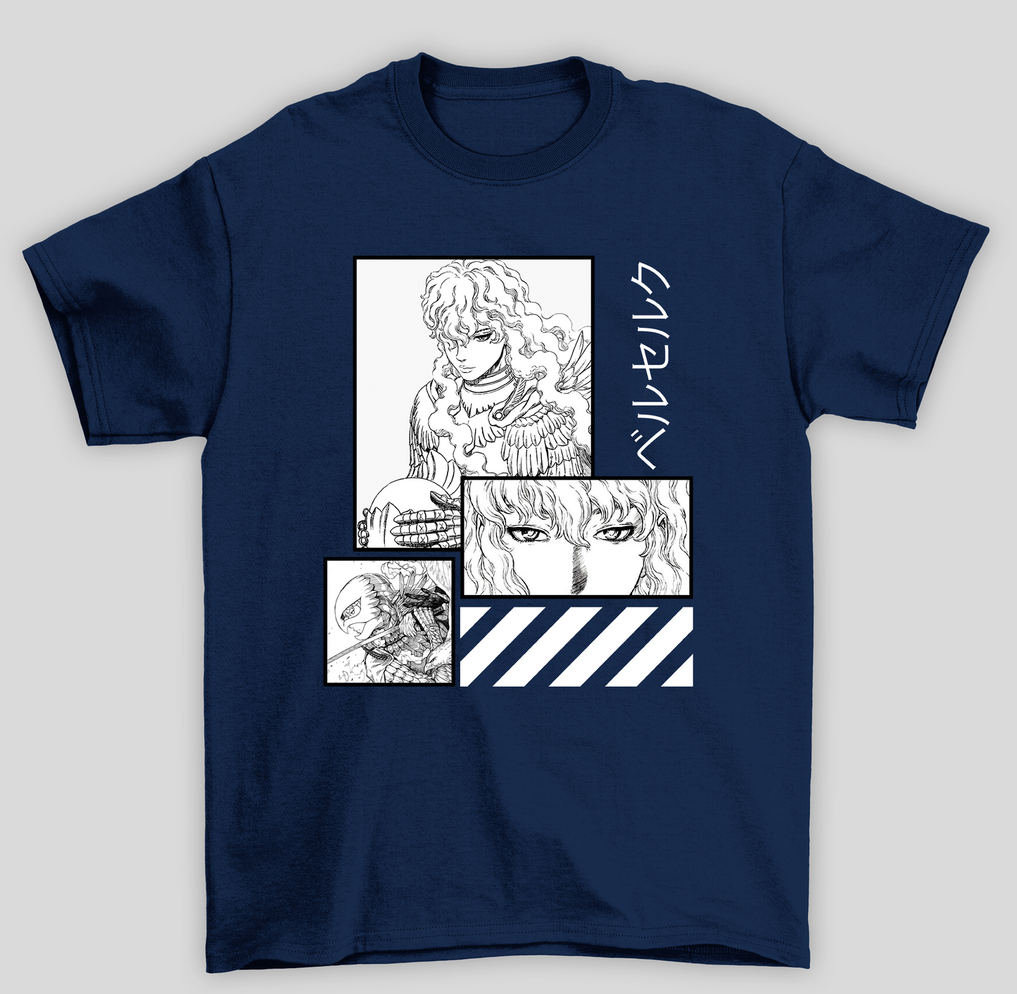Camiseta Básica Unissex Berserk Anime Mangá Griffth