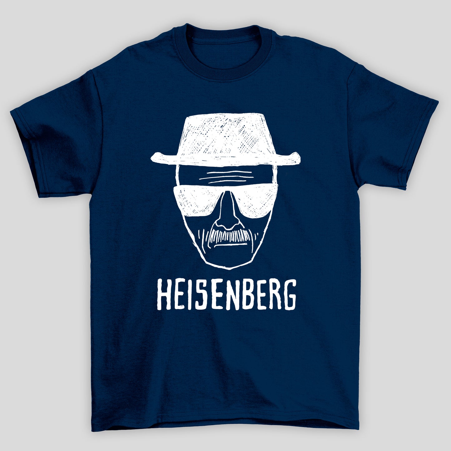 Camiseta Básica Unissex Breaking Bad Heisenberg Desenho Rosto