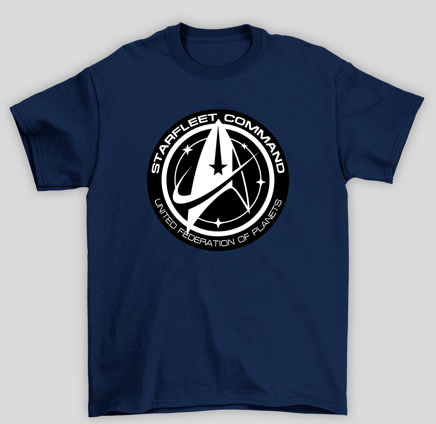 Camiseta Básica Unissex Star Trek Logo Starfleet Command