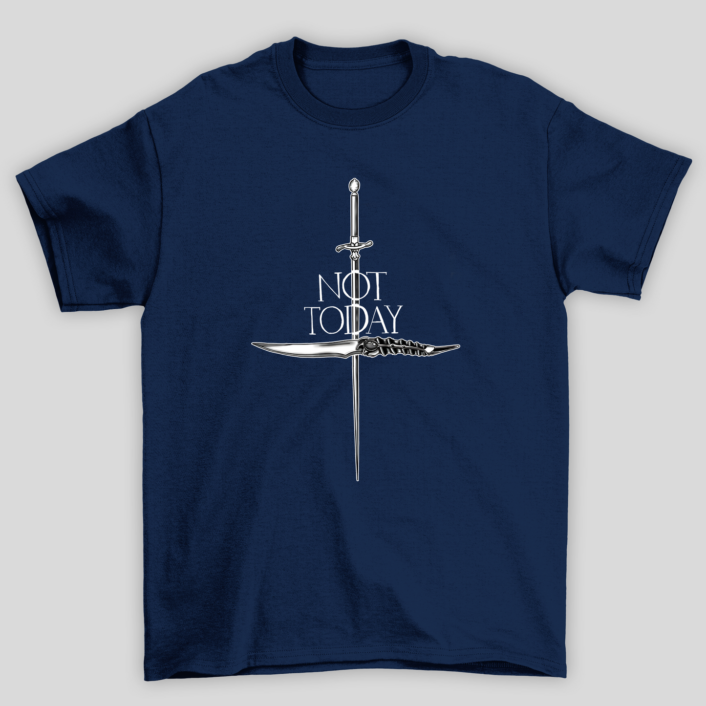 Camiseta Básica Unissex Not Today Espada Game Of Thrones