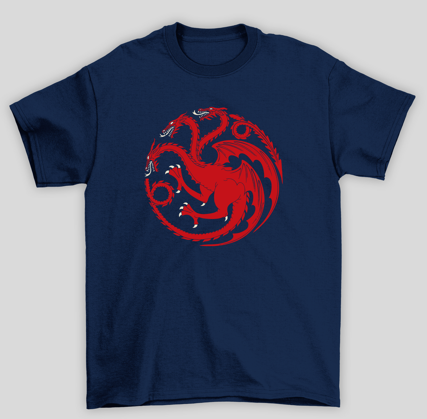 Camiseta Básica Unissex Brasão Targaryen Game Of Thrones