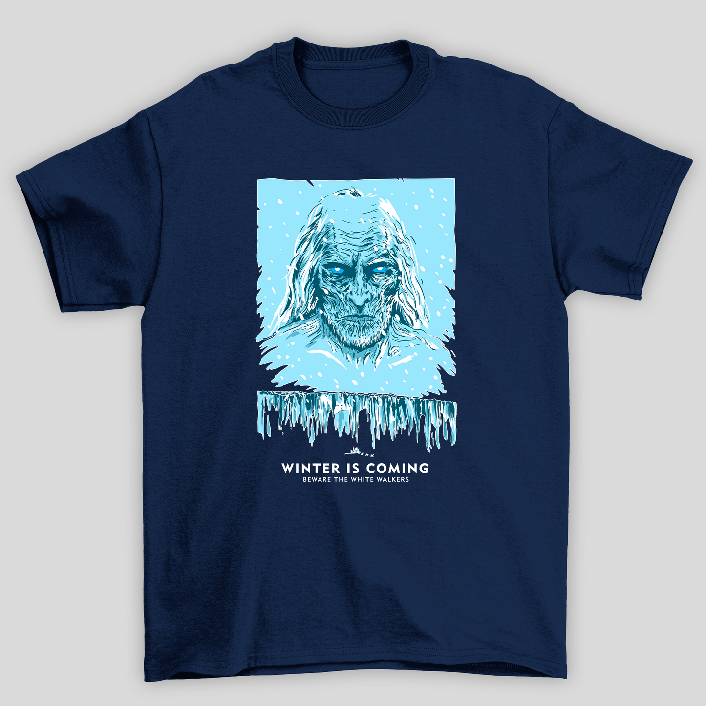 Camiseta Básica Unissex Winter Is Coming Homem Gelo Game Of Thrones