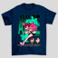 Camiseta Básica Unissex Dandadan Momo Ayase Maos