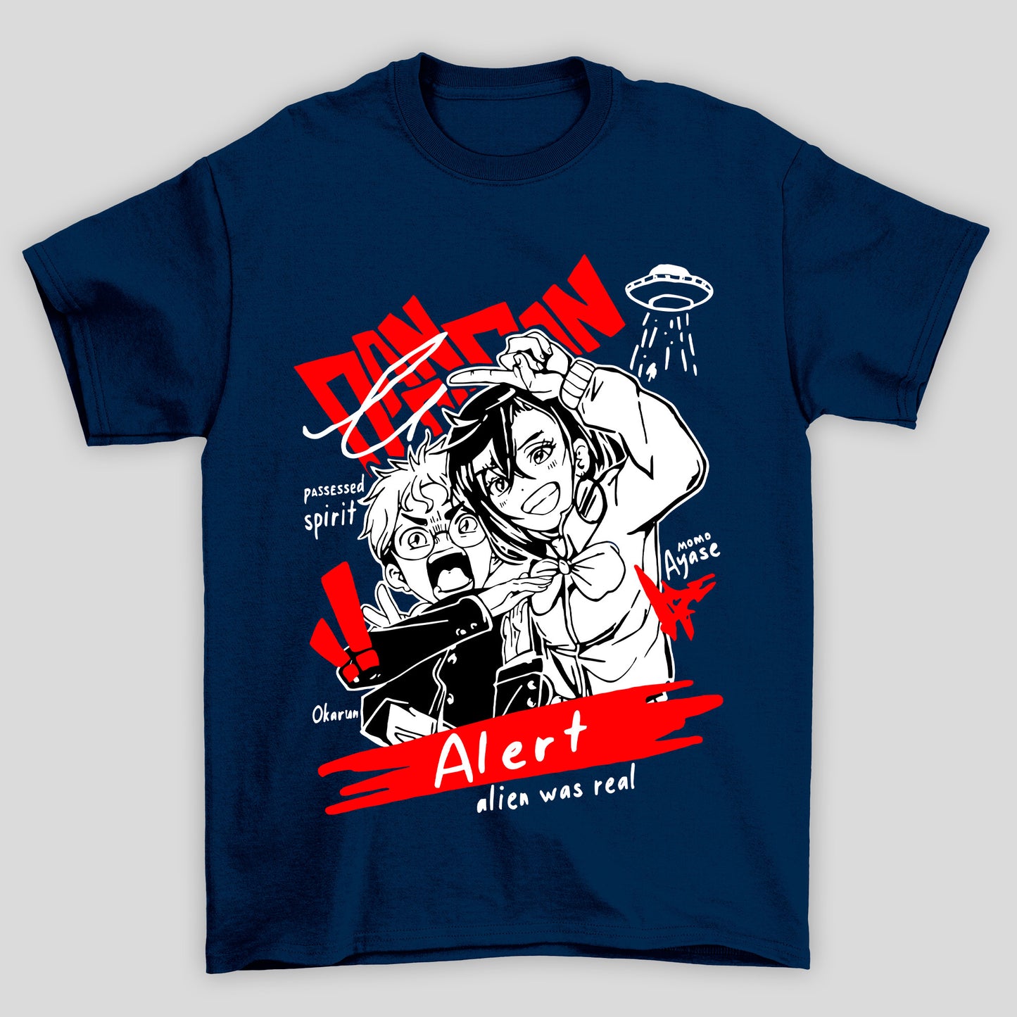 Camiseta Básica Unissex Dandadan Momo Ayase Okarun