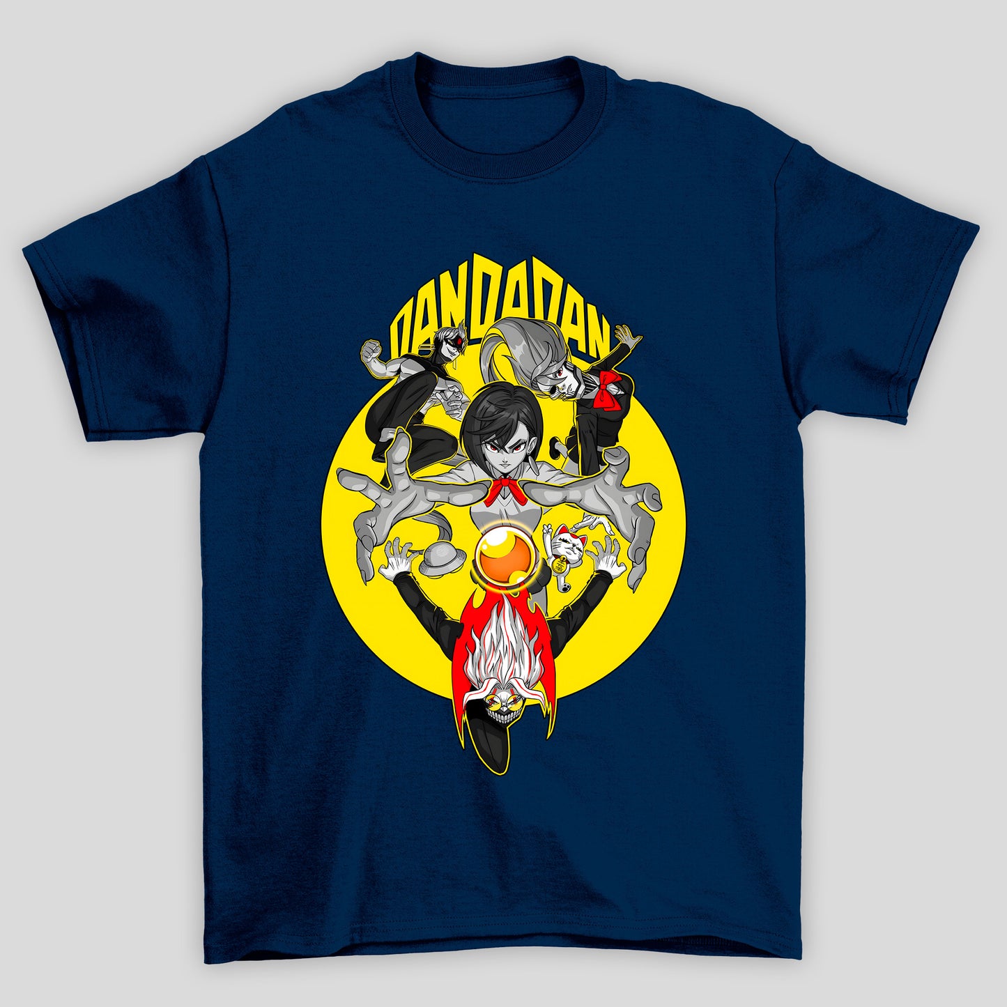 Camiseta Básica Unissex Dandadan Personagens Lua