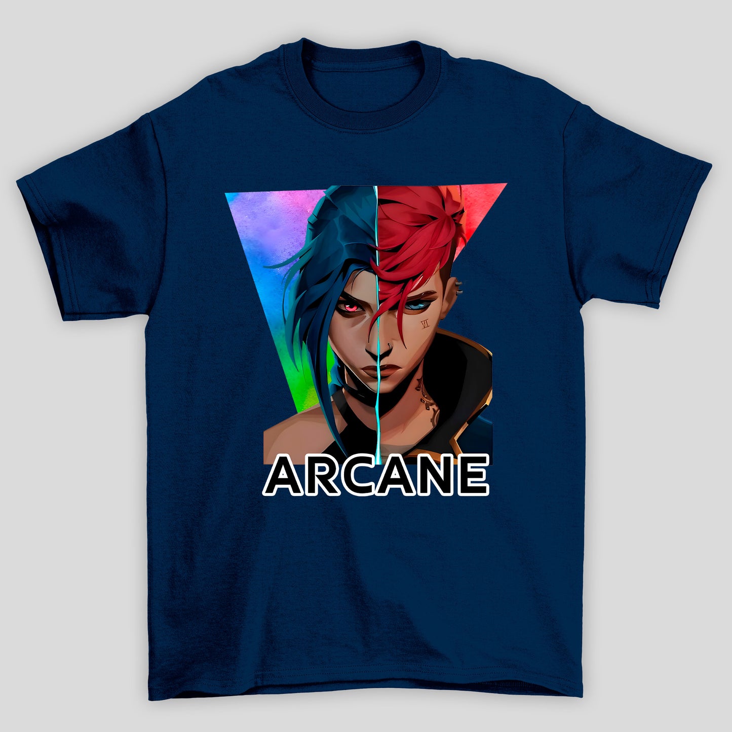 Camiseta Básica Unissex Arcane Jinx VI Rosto