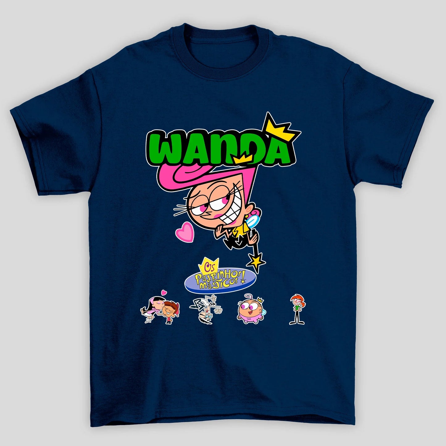 Camiseta Básica Unissex Wanda Padrinhos Mágicos