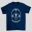 Camiseta Básica The Mandalorian Capacete Listras