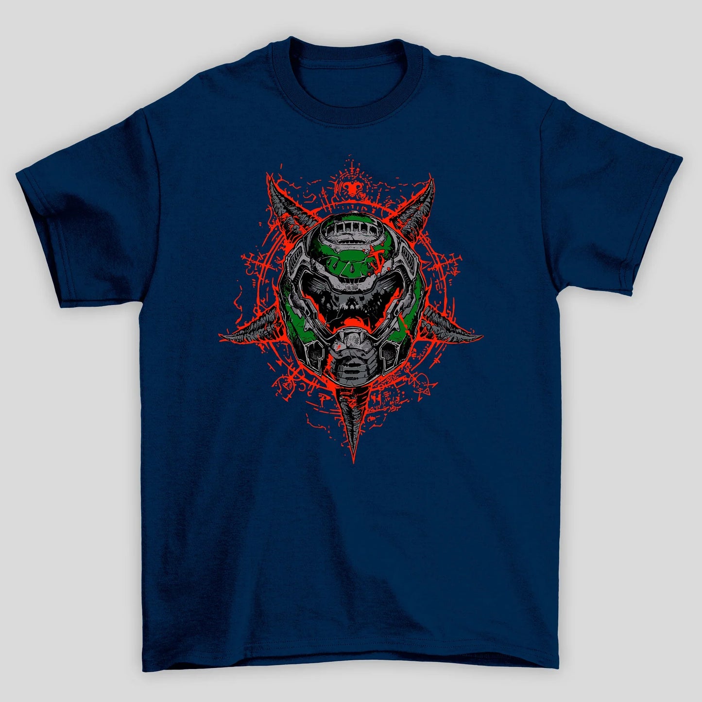 Camiseta Básica Unissex Doom Guy Capacete