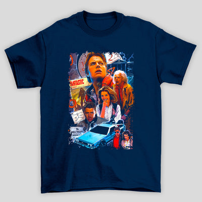 Camiseta Básica Unissex Personagens Back To Future