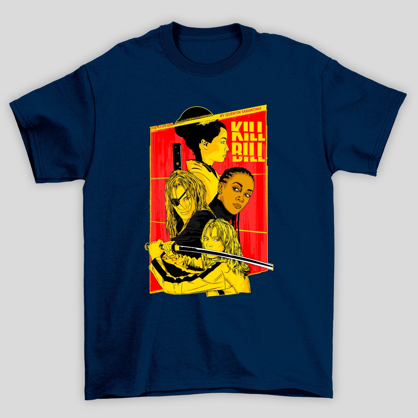 Camiseta Básica Unissex Kill Bill Personagens Femininas