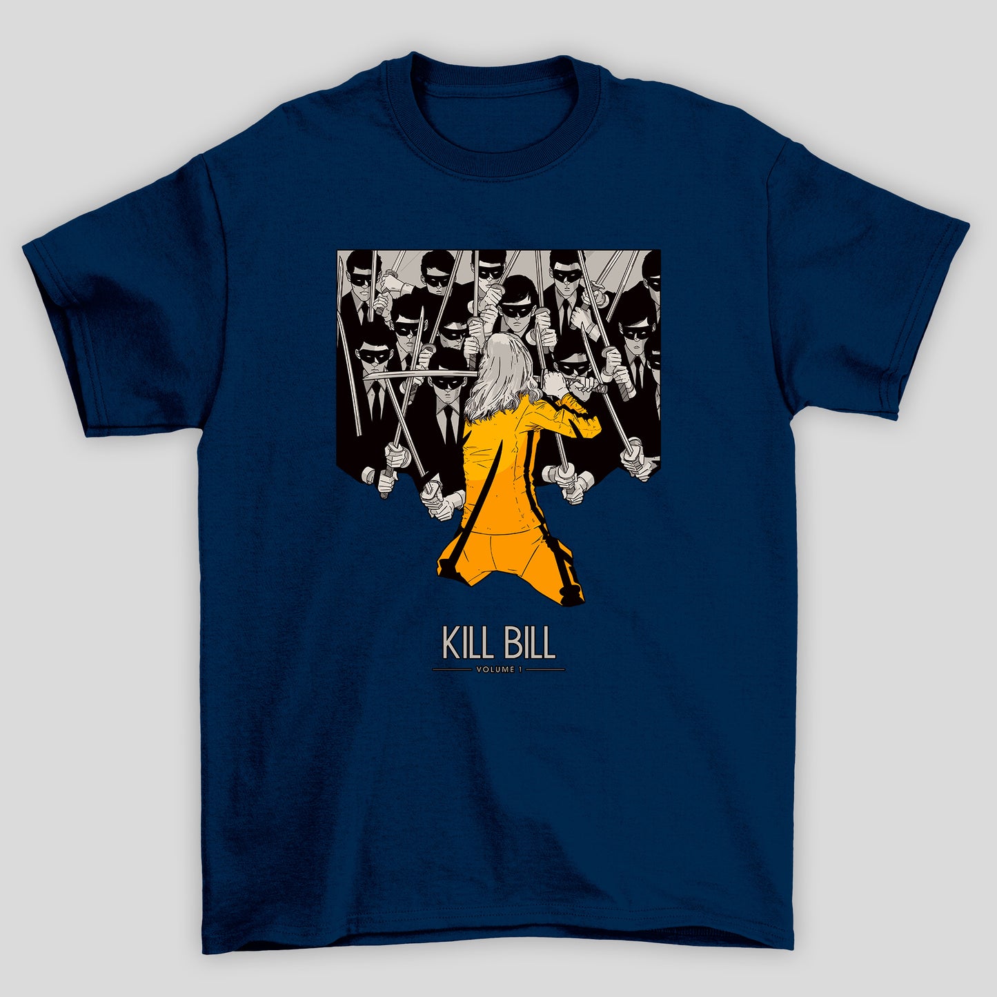 Camiseta Básica Unissex Kill Bill Arte Mascarados Espadas