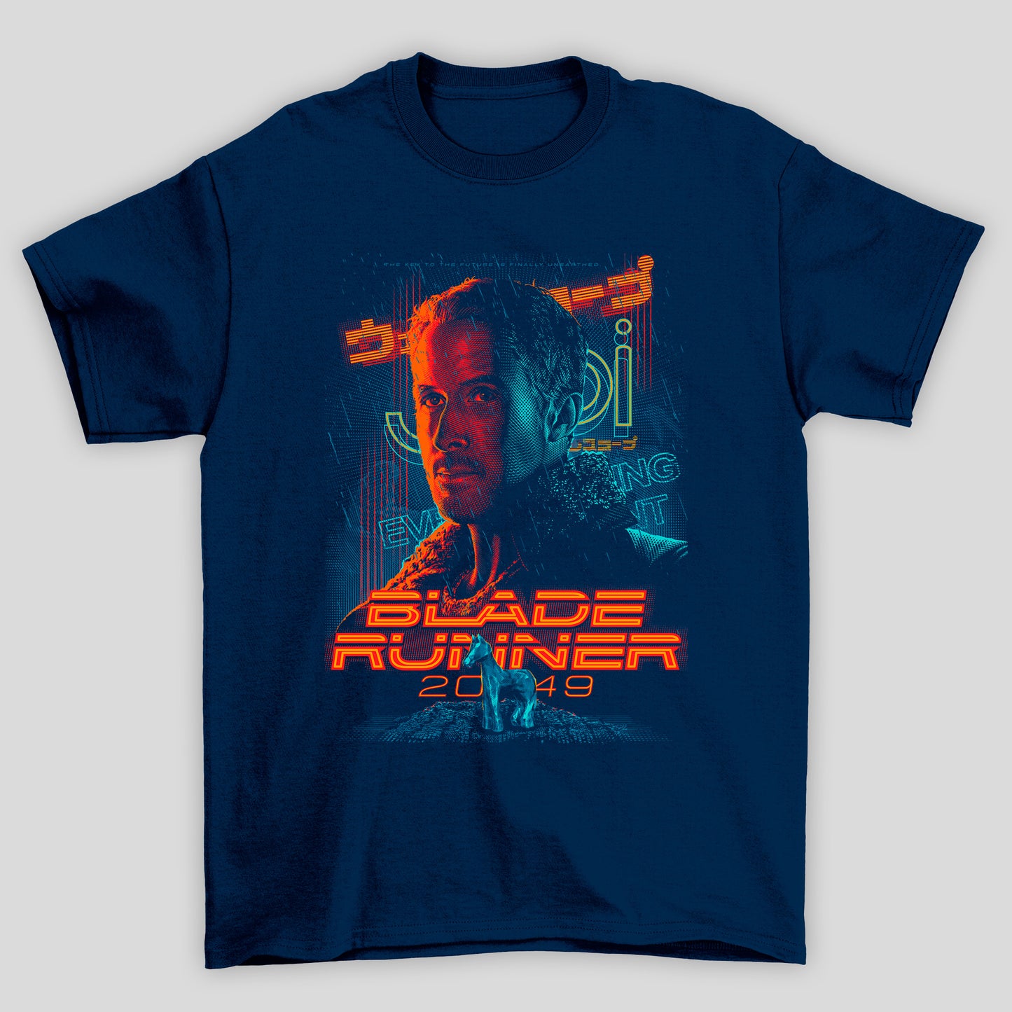 Camiseta Básica Unissex Blade Runner Face Led