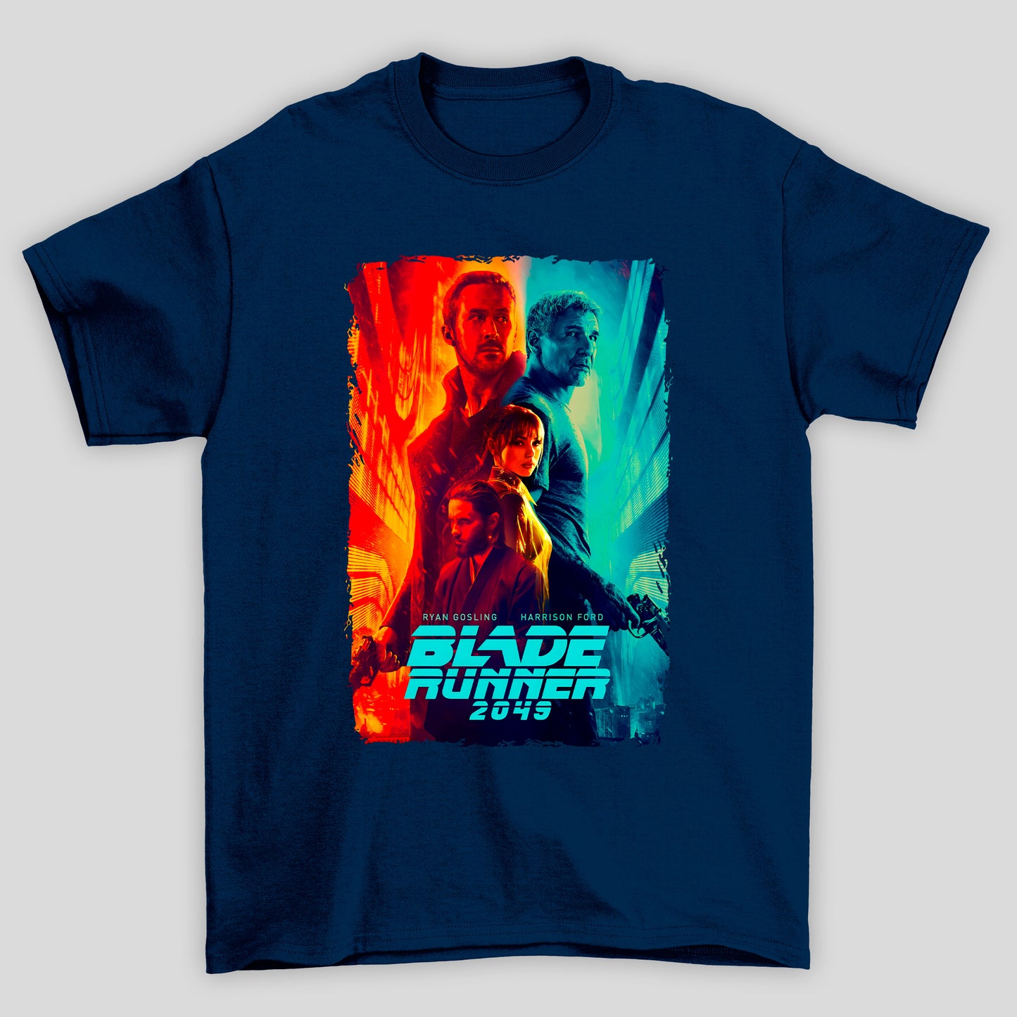 Camiseta Básica Unissex Blade Runner Poster Personagens