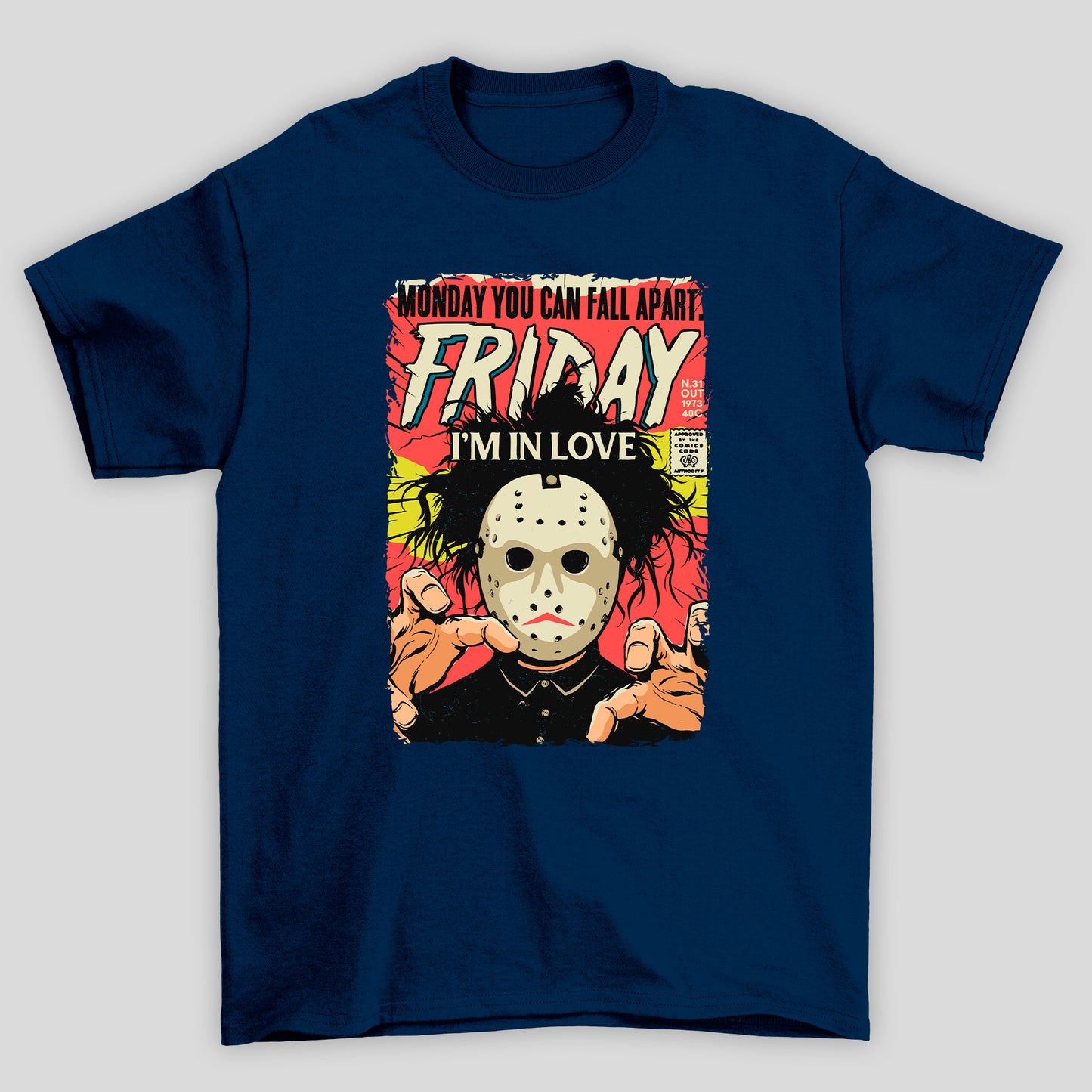 Camiseta Básica Unissex Fridey I'm In Love Sexta Feira 13