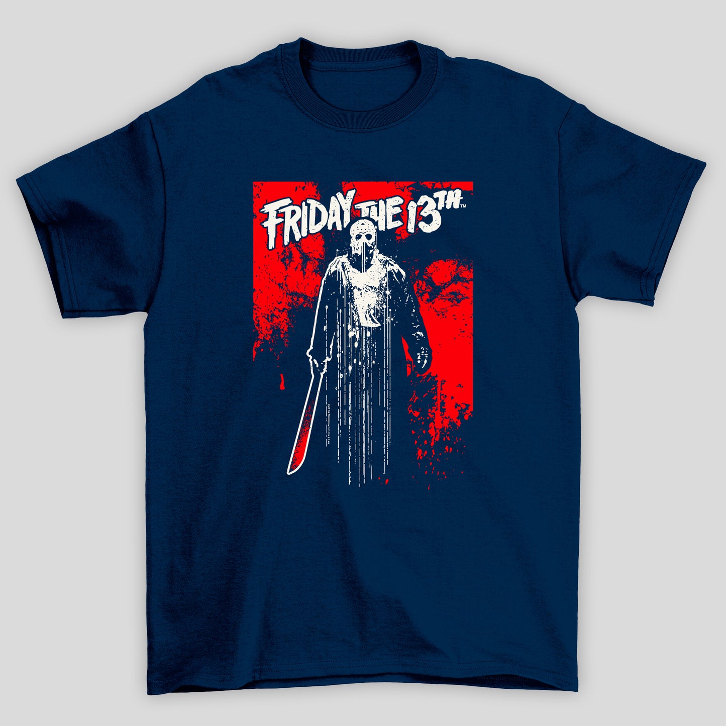 Camiseta Básica Unissex Jason Silhueta Tinta Sexta Feira 13