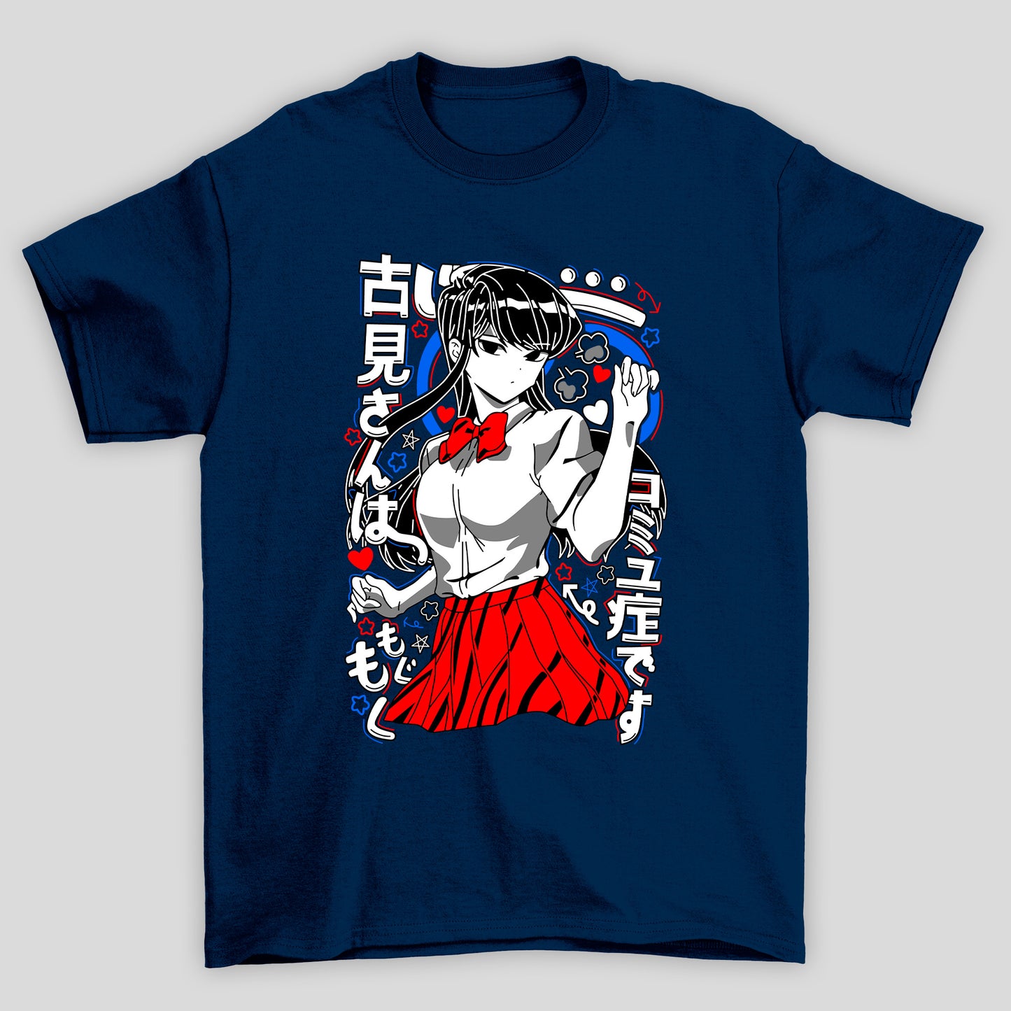 Camiseta Básica Unissex Komi Kanji Coração Komi Cants Communicate