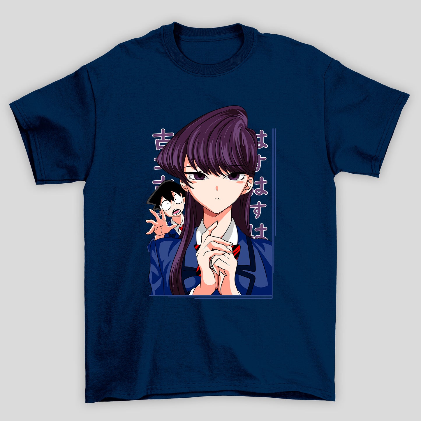 Camiseta Básica Unissex Komi Kanji Tadano Komi Cants Communicate