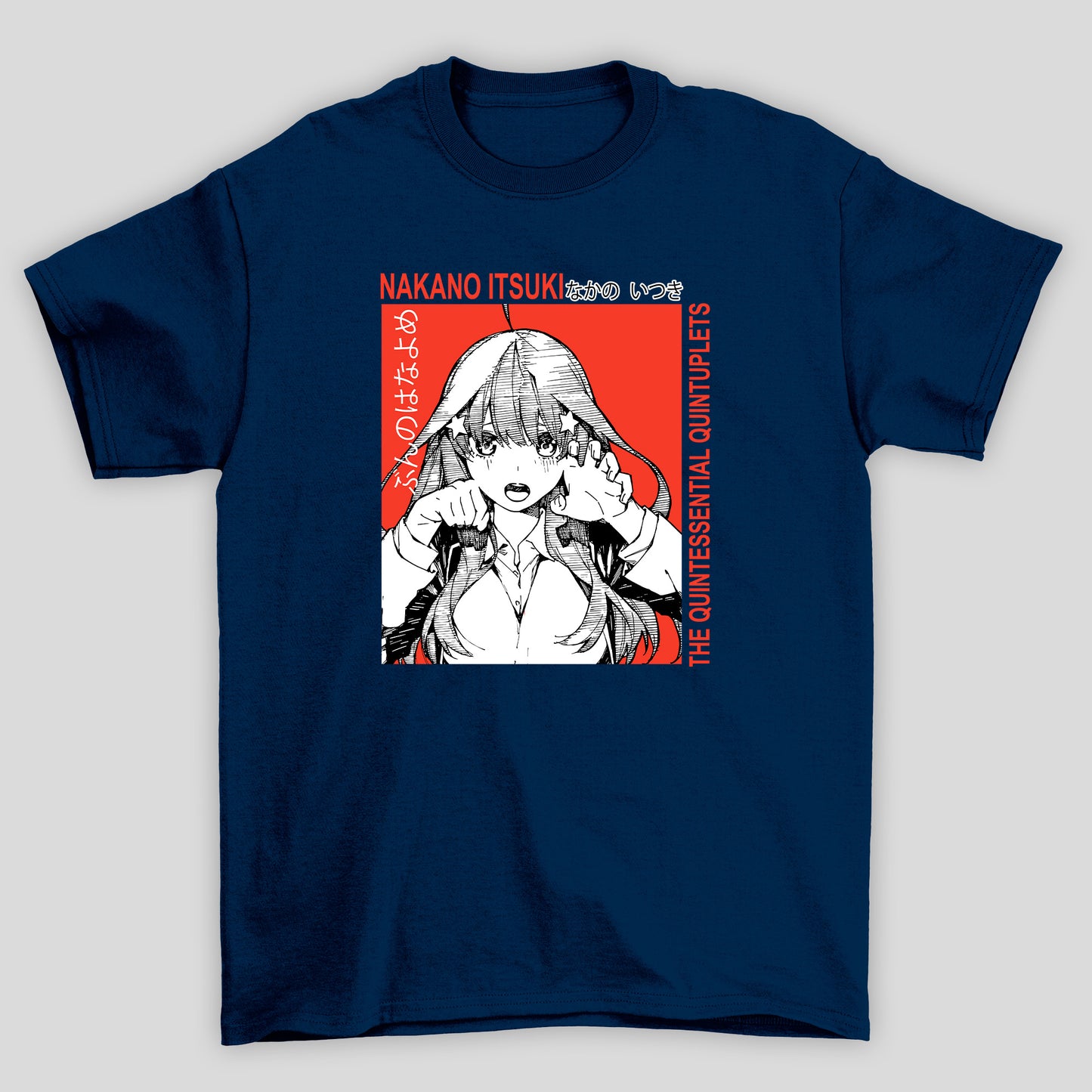 Camiseta Básica Unissex The Quintessential Quintuplets Nakano Itsuki