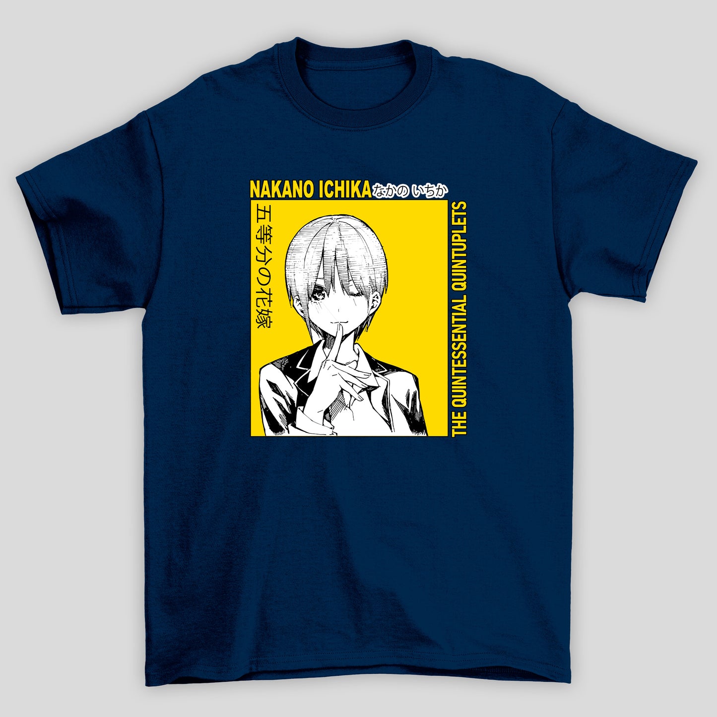 Camiseta Básica Unissex The Quintessential Quintuplets Nakano Ichika Kanji
