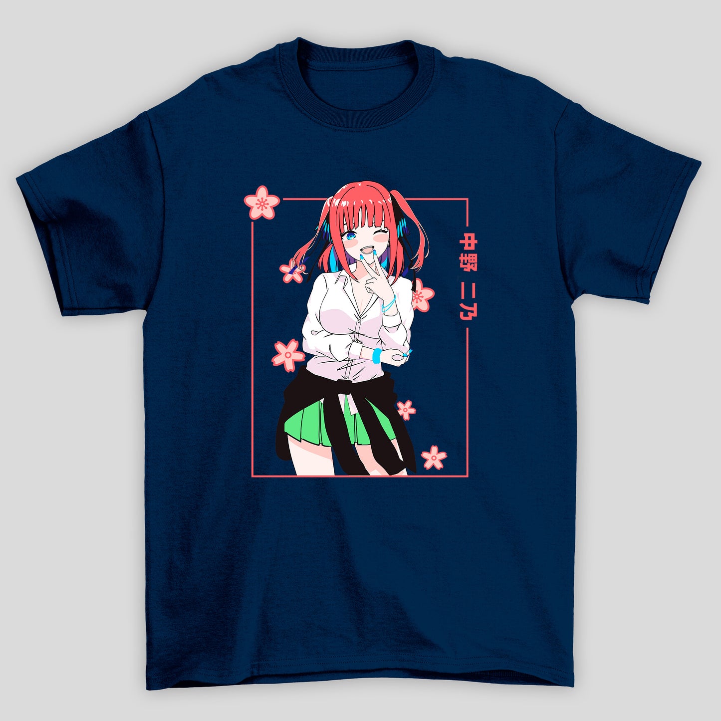 Camiseta Básica Unissex The Quintessential Quintuplets Nino Gal Kanji