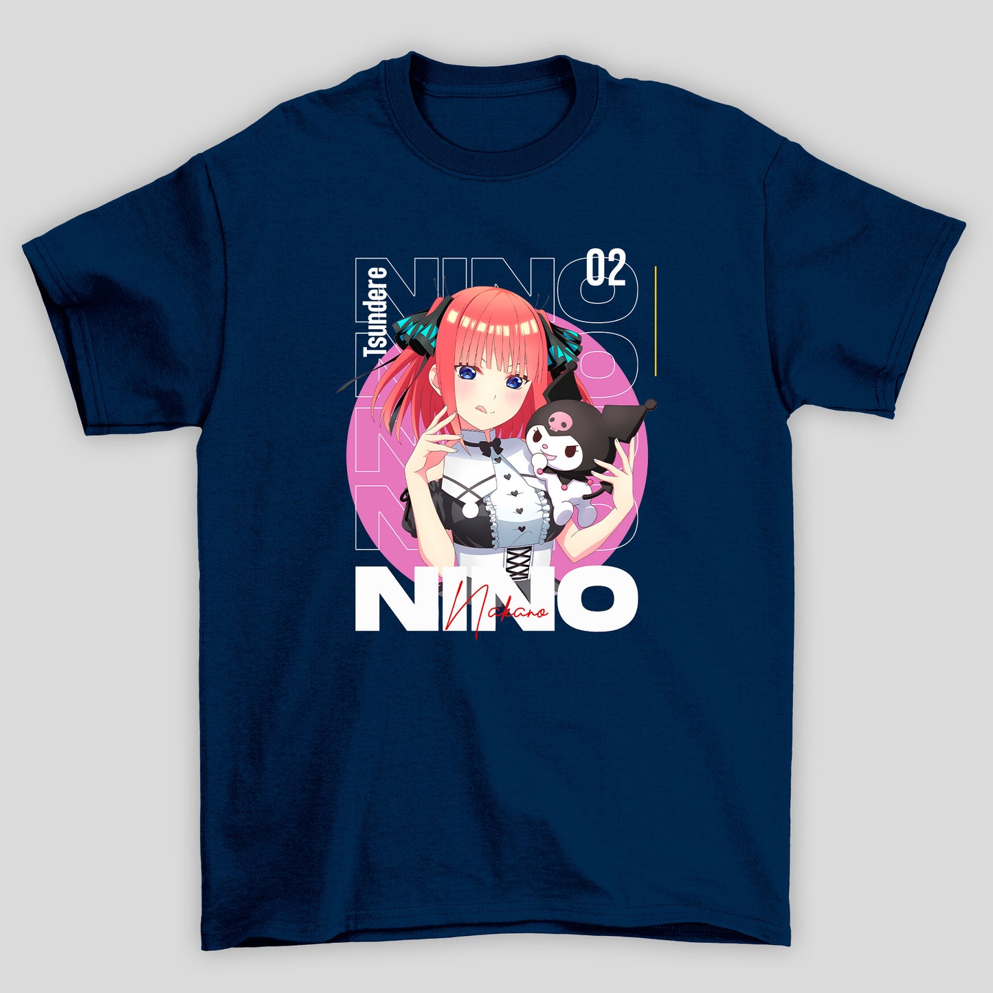 Camiseta Básica Unissex The Quintessential Quintuplets Nino Kuromi