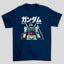 Camiseta Básica Unissex Gundam Kanji RX-78 Graphic