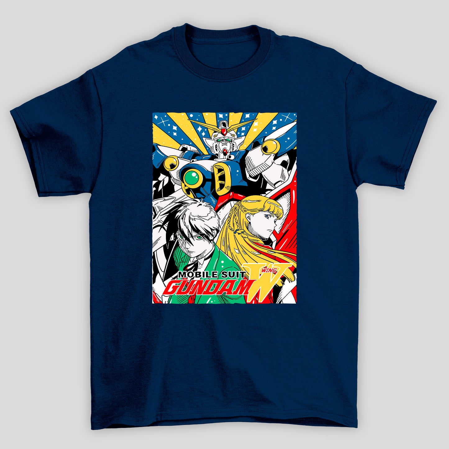 Camiseta Básica Unissex Gundam Mobile Suit W Wing