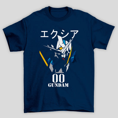 Camiseta Básica Unissex Gundam Kanji 00