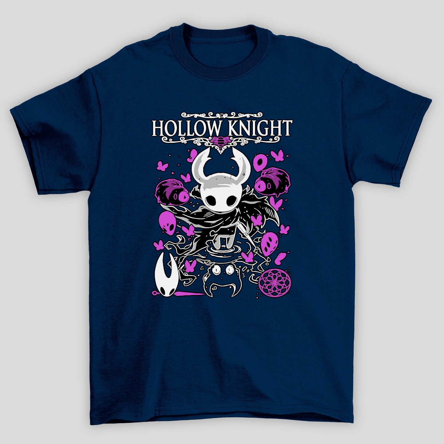 Camiseta Básica Unissex Hollow Knight Reflexo