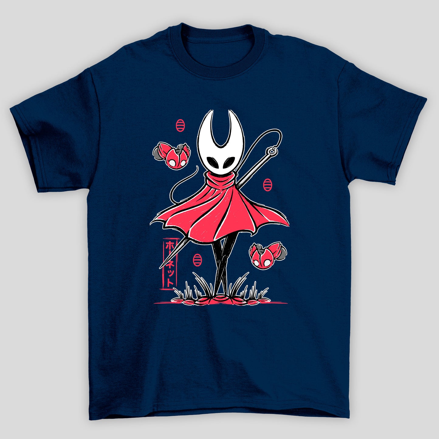 Camiseta Básica Unissex Hollow Knight Silksong Hornet Agulha
