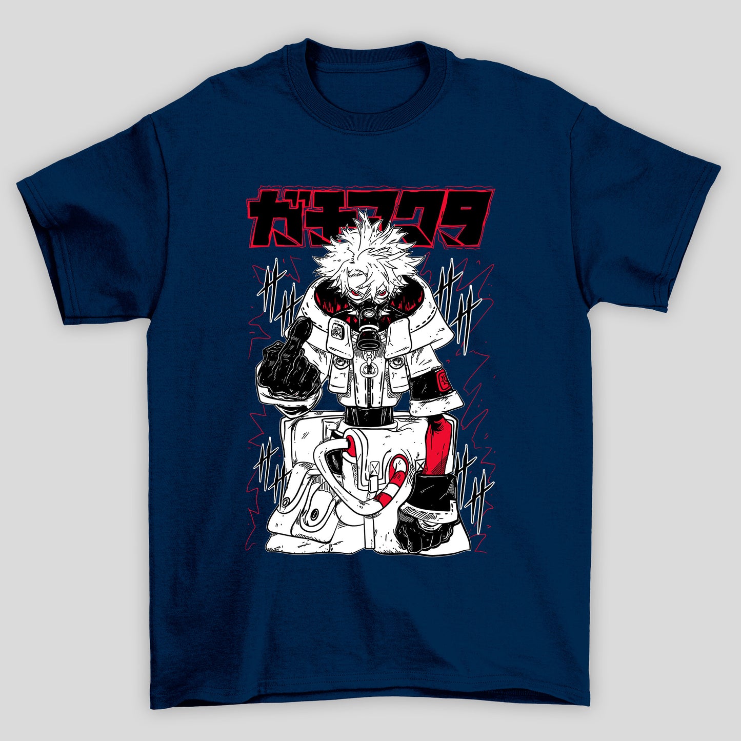 Camiseta Básica Unissex Rudo Kanji Dedo Gachiakuta