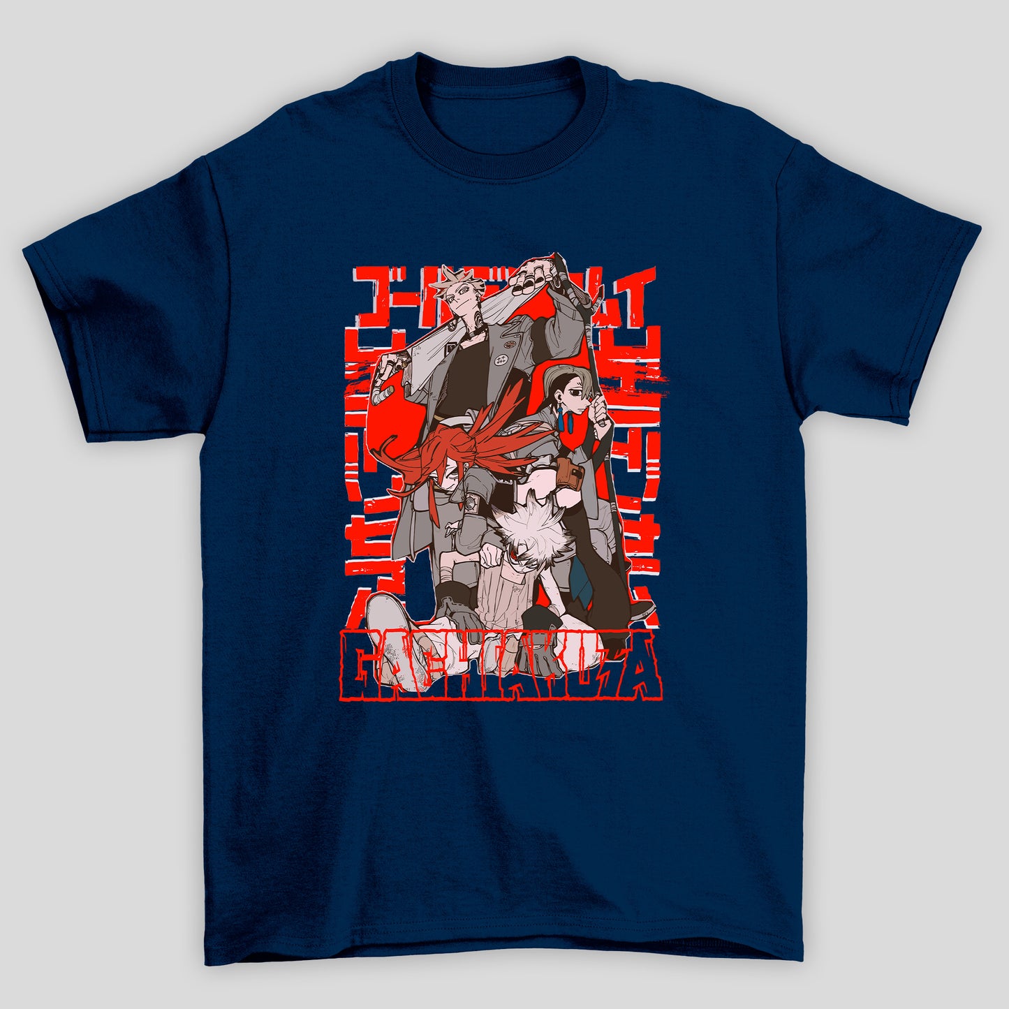 Camiseta Básica Unissex Personagens Kanji Gachiakuta