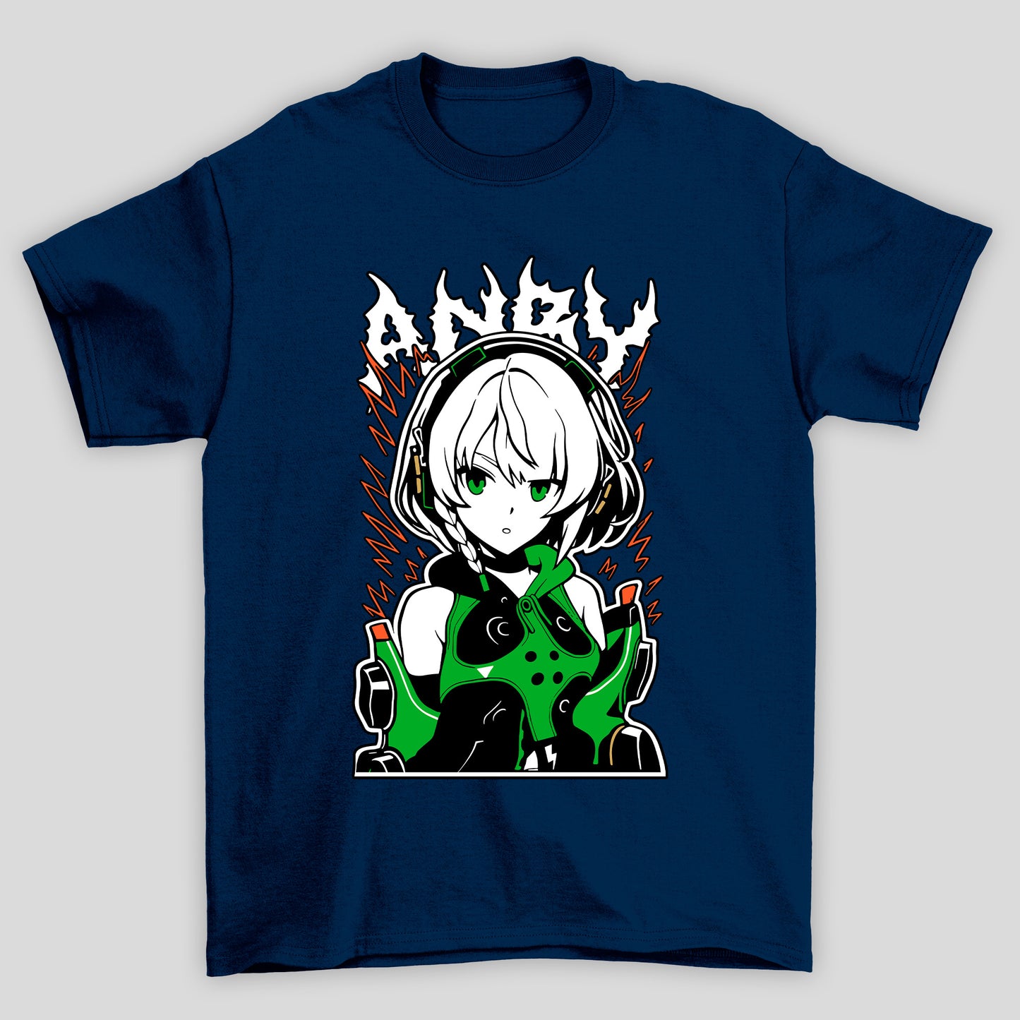 Camiseta Básica Unissex Zenless Zone Zero Anby Demara Face