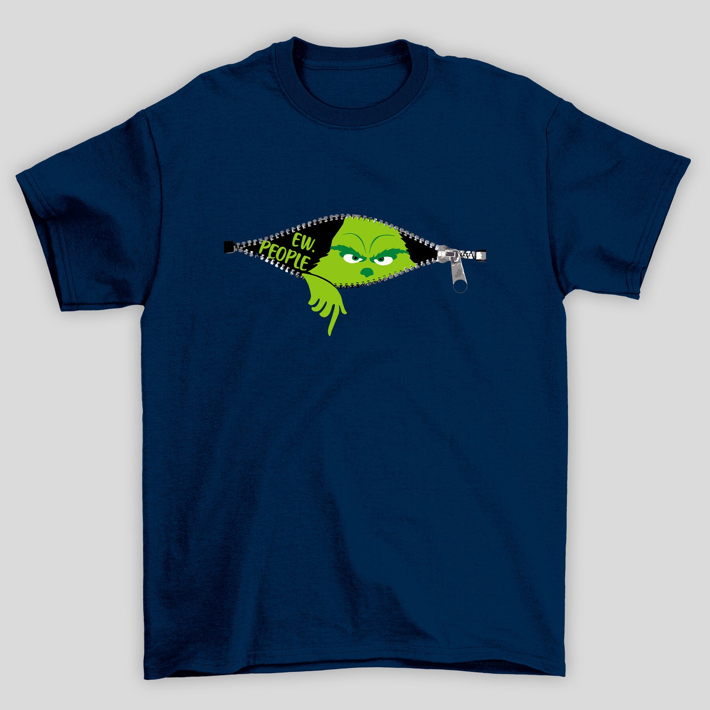 Camiseta Básica Unissex O Grinch Zíper